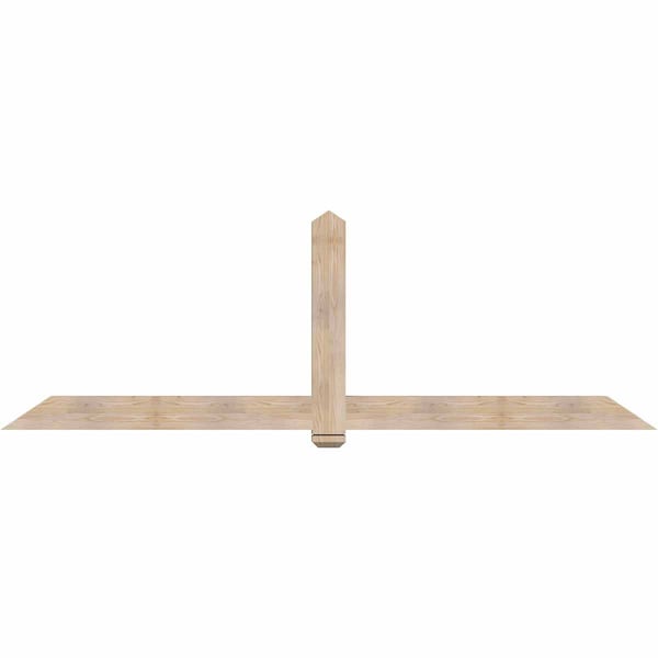 Ekena Millwork Eugene Smooth Timber Gable Bracket, Douglas Fir, 108"W x 36"H x 3 1/2"D x 5 1/2"F, 8/12 Pitch GBW108X36X0406EUG00SDF - main